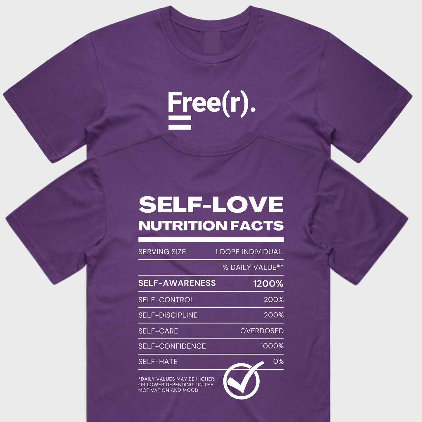 "SL Nutrition Facts" Tee (5 Colors)