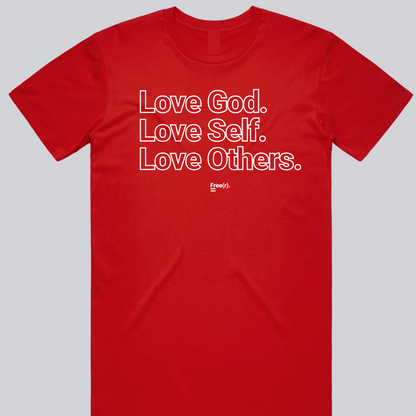 "Love God, Love Self, Love Others" Tee (5 Colors)