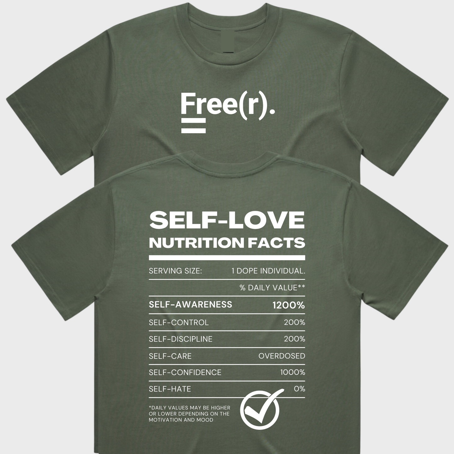 "SL Nutrition Facts" Tee (5 Colors)