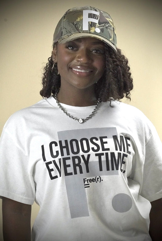 "I Choose Me" Tee (White/Black)