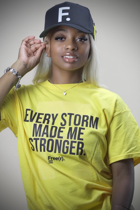 "Every Storm" Tee (Daisy/Black)