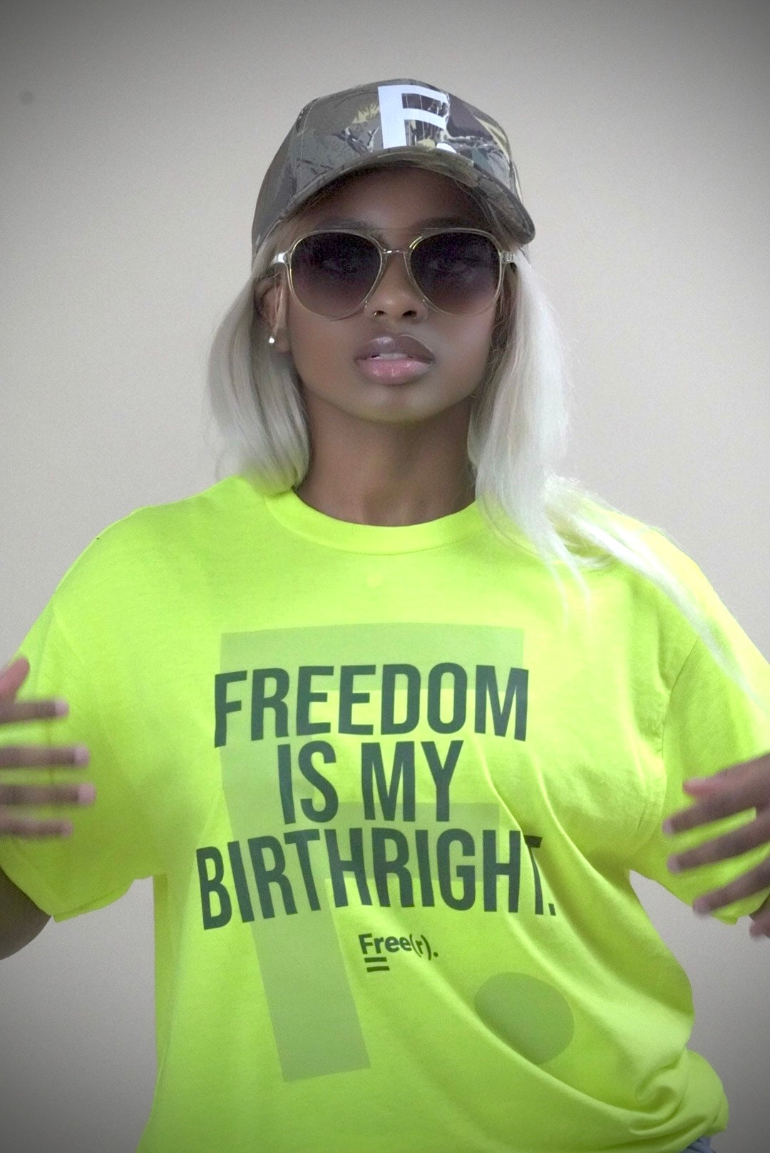 "Birthright" Tee (Highlighter/Green)